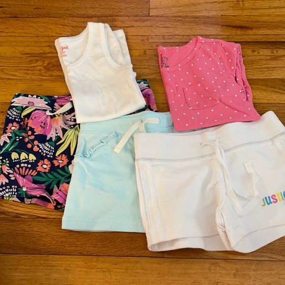Other - Bundle of girls shorts/tops size 6/6x